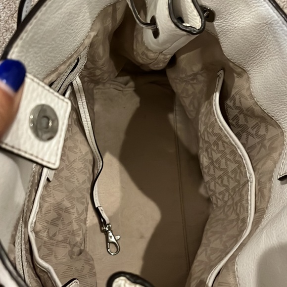 Michael Kors Handbag gently used. Size 14” across 11” top to bottom. 5” deep. - Picture 5 of 5